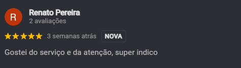 Avaliação Google